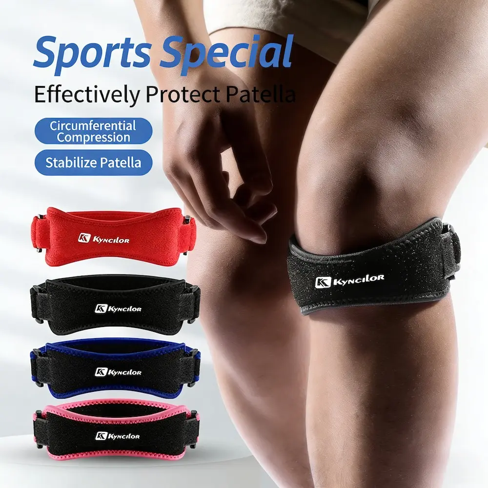 Outdoor mountaineering sports protective gear, summer fitness knee pads for men and women, patella strap for running, professional shock-absorbing sports knee pads, Knee Compression Sleeve, Patellar Knee Brace