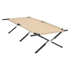 Heavy Duty Camping Cot for Adults, 300 LBS Capacity Folding Cot with X-Shaped Metal Frame & 400D Oxford Cloth, 30.3" Wide Sleep Surface, 73" Long Army Cot, Tool-Free Setup, Compact Fold for Camping Travel Guest Bed