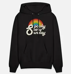 Spooky Scary Sunday Rainbow Print Men's Hoodie graphic hoodies