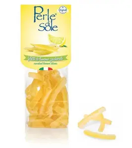 Perle di Sole Candied Lemon Peels — Italian Confection (3.5 oz / 100g)
