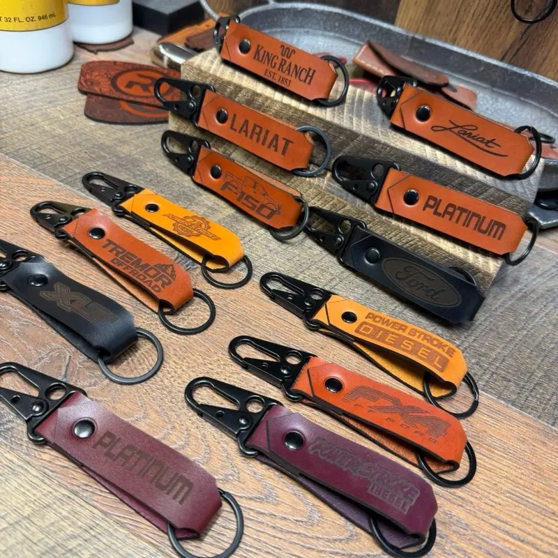 Ford Keychain, Leather Keychain, EDC, Key Holder, Custom Keychain, Key Fob, Key Organizer, Car Keys, Gift His Her, Tactical Keychain