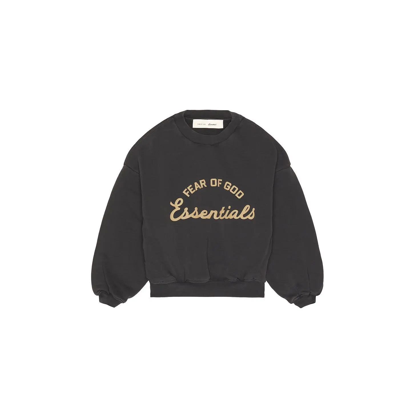 Fear of God ESSENTIALS Kids Training 90's Crewneck Sweatshirt in Faded Black