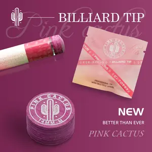 Konllen Cactus Pool Cue Tip, 11mm/14mm Multi-Layer Pigskin, High-Quality Billiard Accessory, Durable and Comfortable Grip