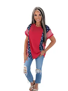 STARS & STRIPES PATCHWORK TOP