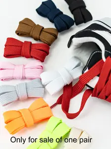 1 Pair/2 Pairs Simple Style Plain Color Flat Shoes Laces, Minimalist Versatile Shoelaces, Multifunction Shoes Accessories for Shoes Decoration, Shoe Strings