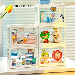 A Protective Display Case for Dolls That Is Thickened And Transparent, Designed to Keep Plush Toy Collections Safe from Dust, Suitable for Home, Study, Or Dorm Use