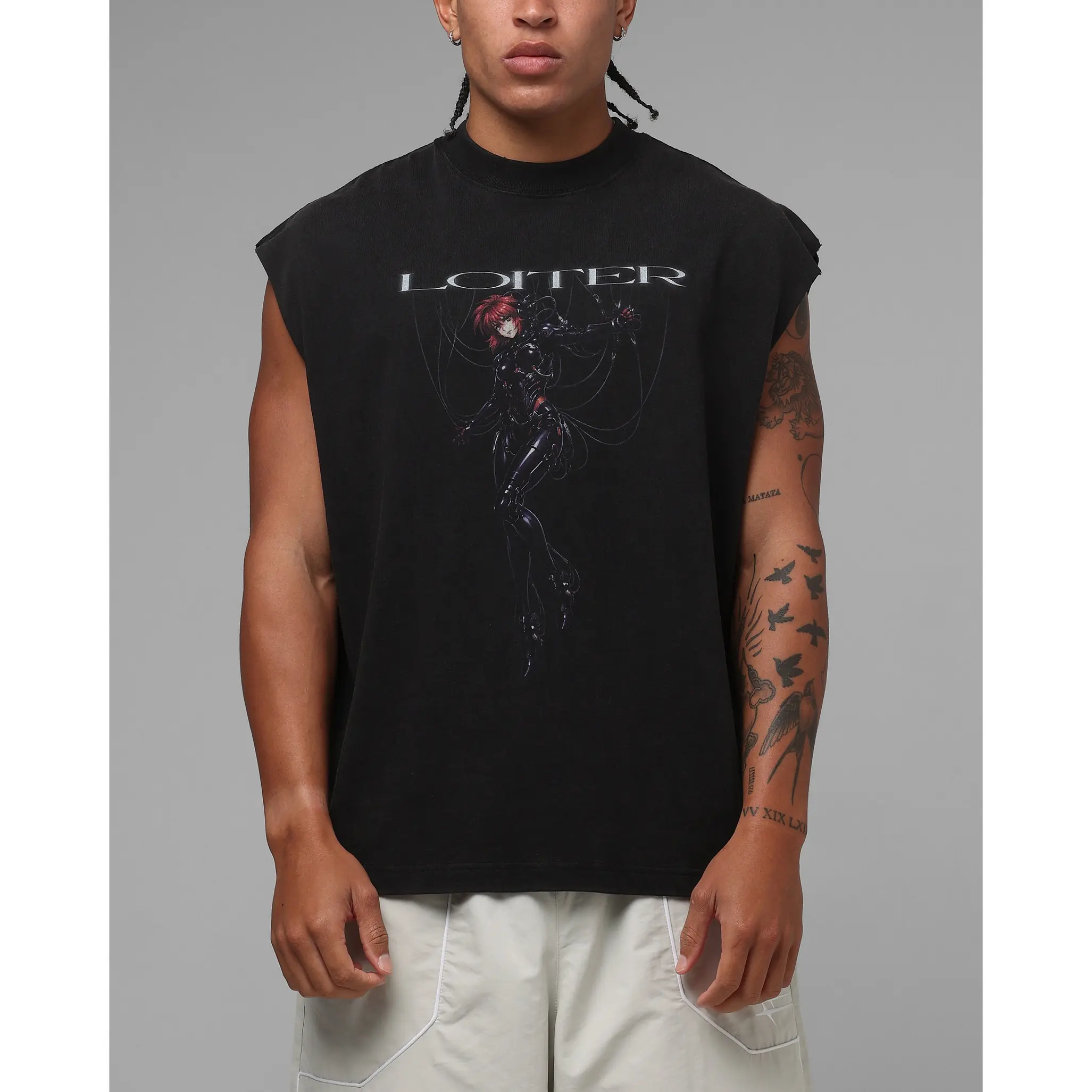 Loiter Spectre Muscle T-Shirt Black