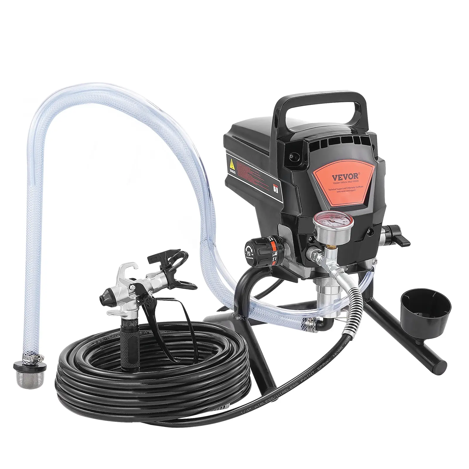【summerfinds】VEVOR 950W Stand Airless Paint Sprayer, 3000PSI High Efficiency Electric Airless Sprayer, Handheld Paint Sprayers for Home Interior and Exterior Furniture and Fences, Fine And Even Painting Effect,father'sdaygifts