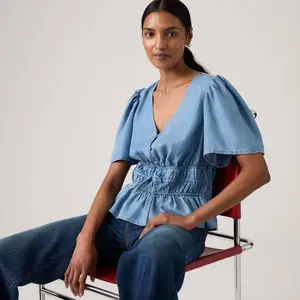 Levi's Women's Rylan Crepe Blouse - Recharged Vibe XL