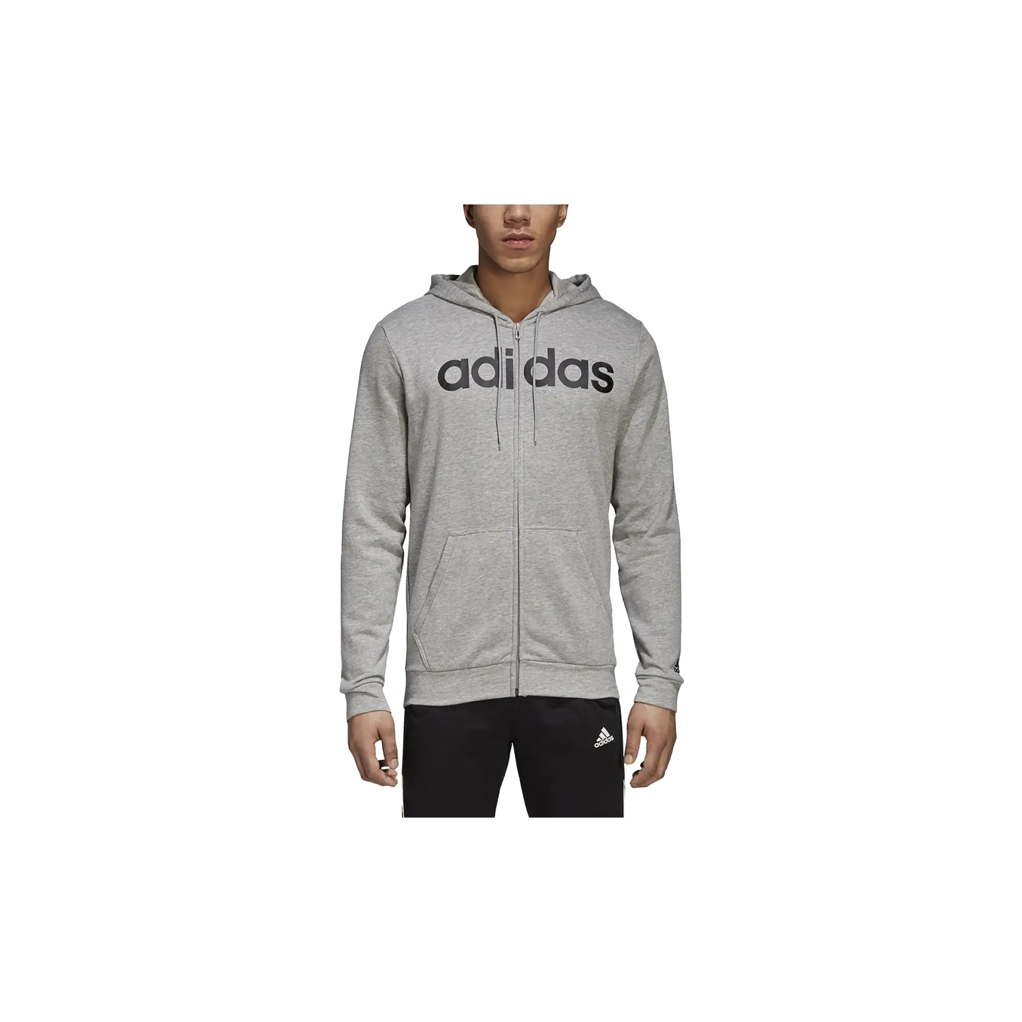 Essentials Camo Linear Full Zip Hoodie "Grey" DM3131