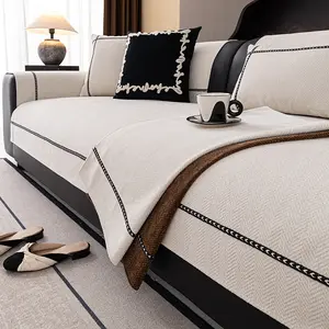 Stitch Universal Sofa Cover, 1 Count Non-Slip Cushion Sofa Protector, Chenille All-Season Use, Breathable Durable High-Quality, for Living Room Office Bedroom Decor, Sofa Slipcover, Sofa Couch Covers
