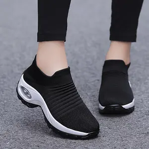 Fashion Women's Knitted Sock Sneakers Air - Cushioned Versatile Sport Footwear Indoor Outdoor Shoes