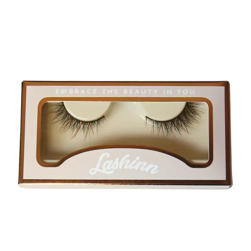 Lashinn Mocha Strip Lashes – 20X Reusable Brown & Black Soft Cat Eye Wispy False Eyelashes