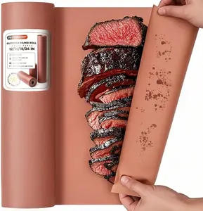 Pink Butcher Paper Roll - 18 Inch x 100 Feet - Made in USA - Unbleached, Unwaxed & Uncoated - Food-Grade Peach Butcher Paper for Smoker, BBQ, Grilling, Smoking Meat