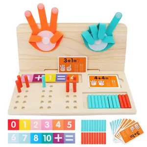 deAO Preschool Learning Toys for Kids 3-6, Educational Math Manipulatives Number Counting Blocks for Kids, Montessori Toys for 3-5 Year Old Boys Girls Birthday Gifts
