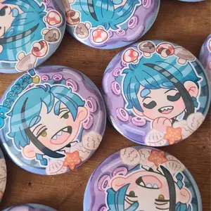 Octavinelle Butotn – Jade & Floyd Leech (Twisted Wonderland) Pin Button, Cute Pins, Collection Combine Unique Style And Fun For Fans Who Love Creative Accessories, Pins For Backpack, Backpack Accessories!