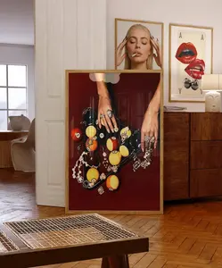 Retro Billiards Pool Table Print - Trendy Wall Art, Vintage Chic Fashion Poster, Bold Glam Decor for Game Room, Hypebeast Aesthetic