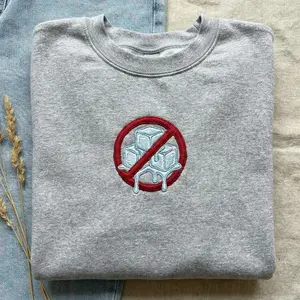 Anti ICE Embroidered Sweatshirt, Abolish ICE Hoodie, Social Justice Political Apparel, Human Rights Activist Unisex Top, Protest Streetwear Gift for Advocates