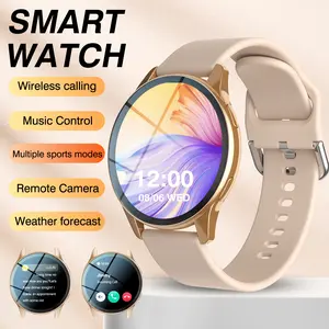 Smart Watch for Women, Fitness Smartwatch, Fitness Smart Watches, Rugged Design, Wireless Connection & Answer/Make Call, Sports Pedometer & Fitness Tracker, Calorie Tracking, Sedentary Reminder & Message Push, Weather Alert & Alarm Clock