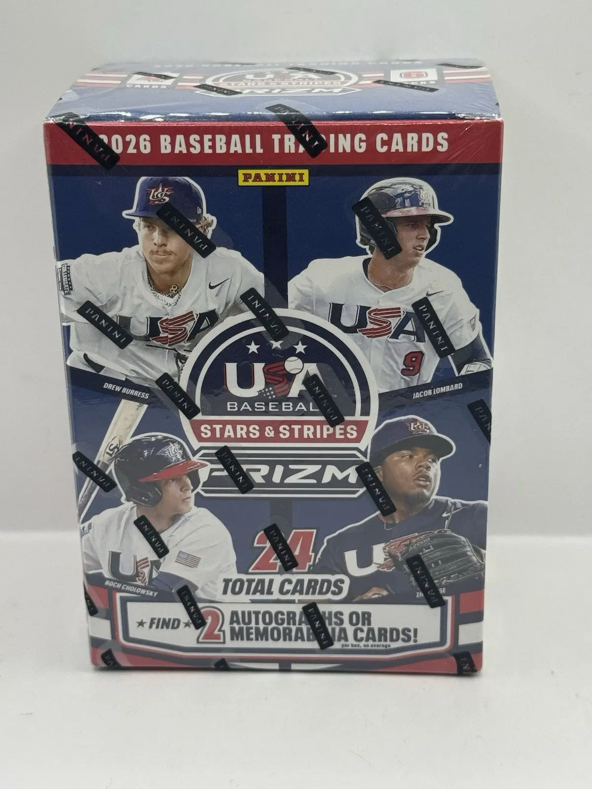 2026 Panini Prizm USA Baseball Stars & Stripes Blaster Box - Factory Sealed