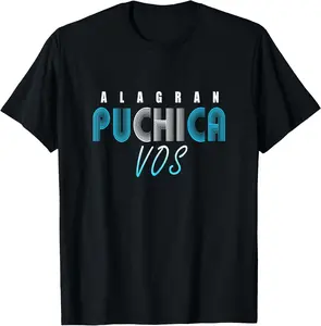 Women's Casual Graphic T-Shirt for Everyday Wear, 100% Cotton Short Sleeve with Funny 'A La Gran Puchica Vos' Guatemalan Slang