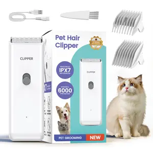 Pet Clippers for Dog Hair Grooming Low Noise, Rechargeable Cordless Cat Shaver with Ceramic Blade,Portable Pet Hair Trimmer for Matted & Long Hair