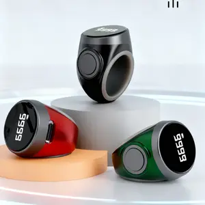 Smart Prayer Bead Ring, Precision Fit 22/20/18mm, No APP Needed, One-Click Time Reminder, Waterproof Electronic Counter, Muslim Praying Tool, For Muslim Islamic Daily