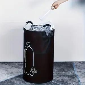 23.78 Gallon Foldable Recycling Bin, Multi-Functional Storage Box with Handle, Durable Oxford Fabric, Ideal for Kitchen, Bathroom, Bedroom