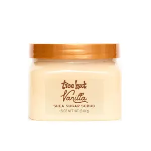 Tree Hut Vanilla Shea Sugar Scrub, Mothers Day Gifts, Exfoliating & Hydrating Body Scrub with Shea Butter & Essential Oils, Smooth Skin, For All Skin Types, Vegan, 18 oz