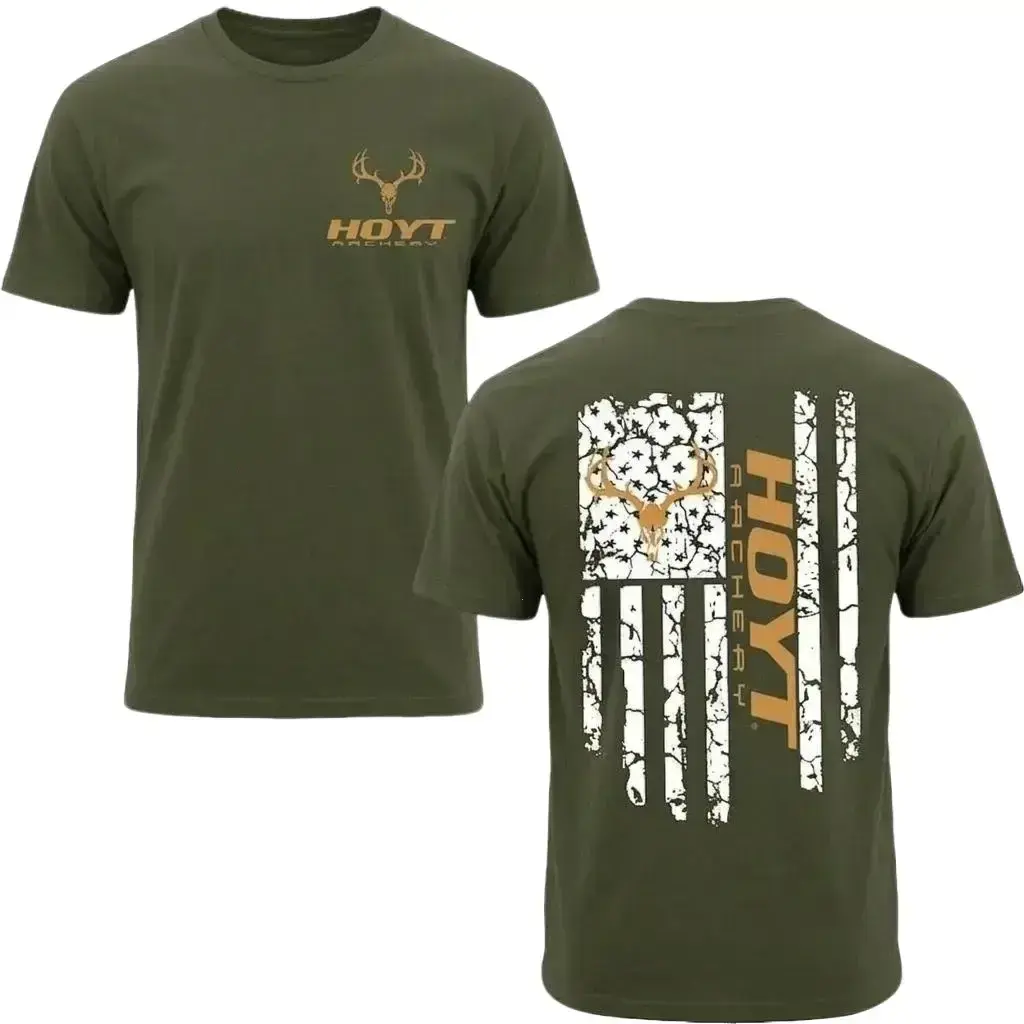 HOYT Archery Team Pullover, Deer Buck Hunting Apparel for Bowhunters, Fall Winter Outdoor Top, Archery Lover Gift - KitchenEra