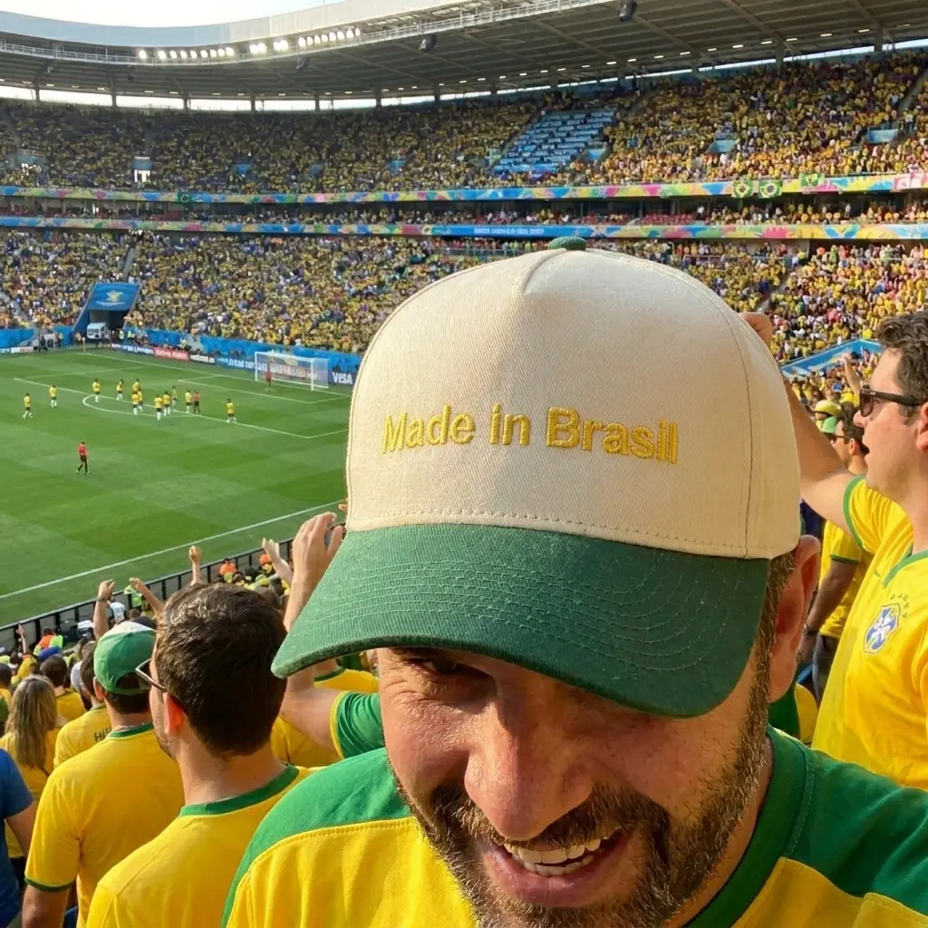 Made in Brasil Trucker Hat, Brazil Pride Baseball Cap, Embroidered Brazil Hat, Brazilian Heritage Snapback, Unisex Country Pride Cap