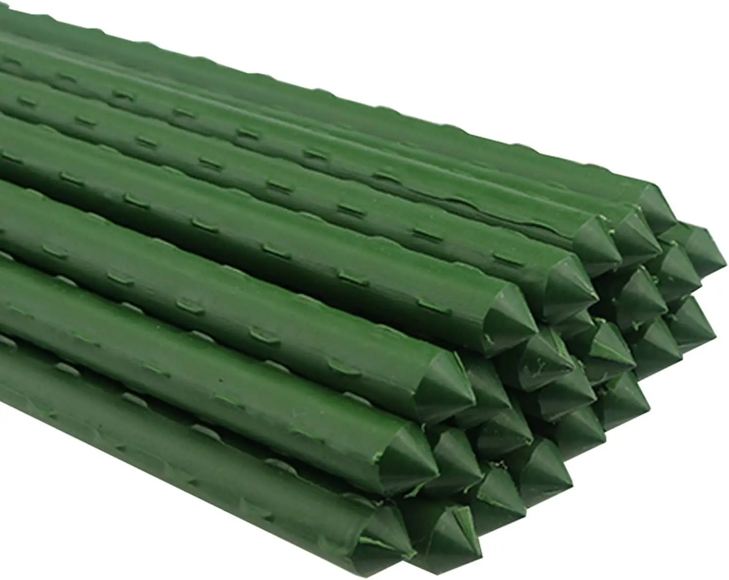 72 in Durable Weatherproof Metal-Coated Plant Support Stakes (0.43 Inches Diameter, 30 Count) - Plastic-Coated Garden Sticks for Monstera Plants, All Seasons Indoor & Outdoor Use | Memorial Day Sale Home Improvement Garden Supplies, Monstera Plant Support