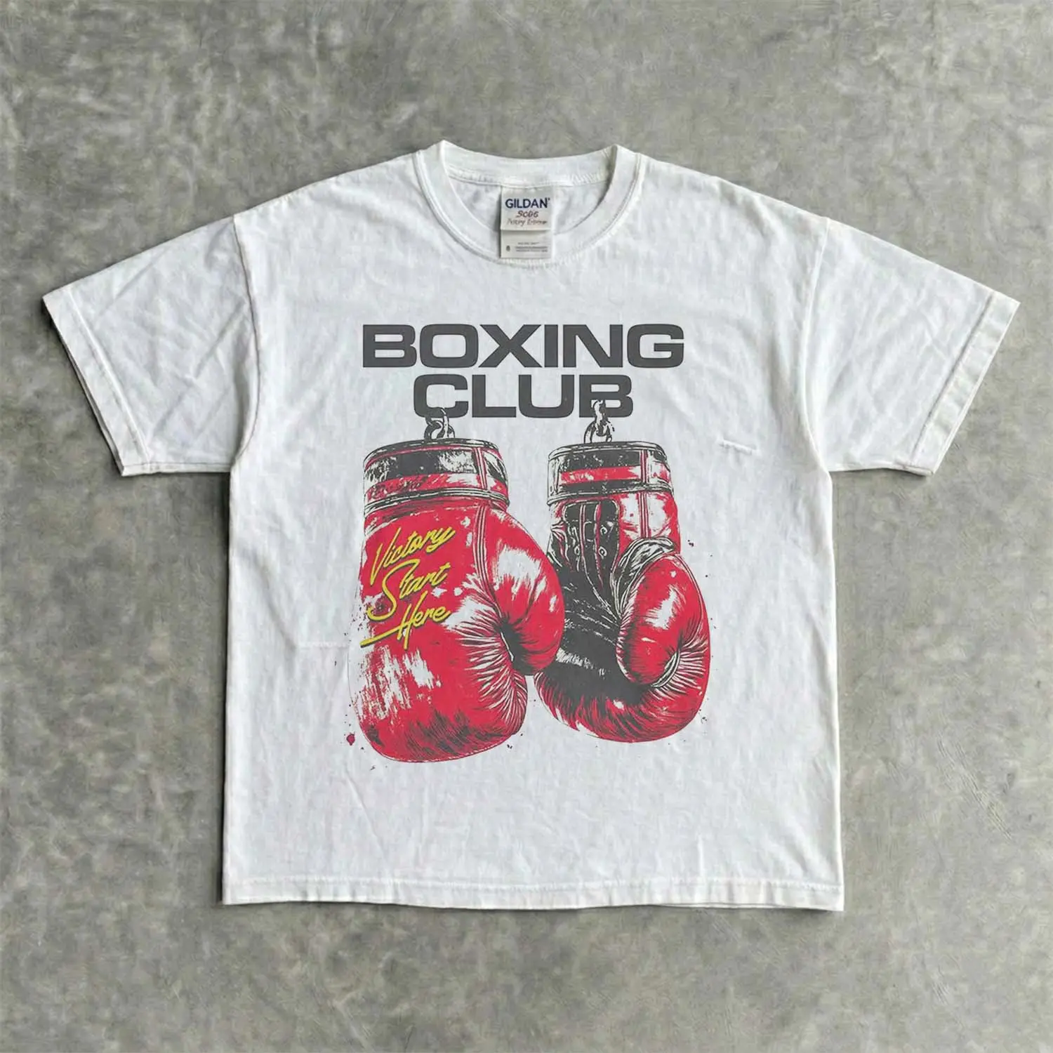 Vingate Boxing Club Graphic Tee – Boxing Gloves Gym Workout Shirt Athletic T-Shirt