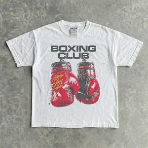 Vingate Boxing Club Graphic Tee – Boxing Gloves Gym Workout Shirt Athletic T-Shirt