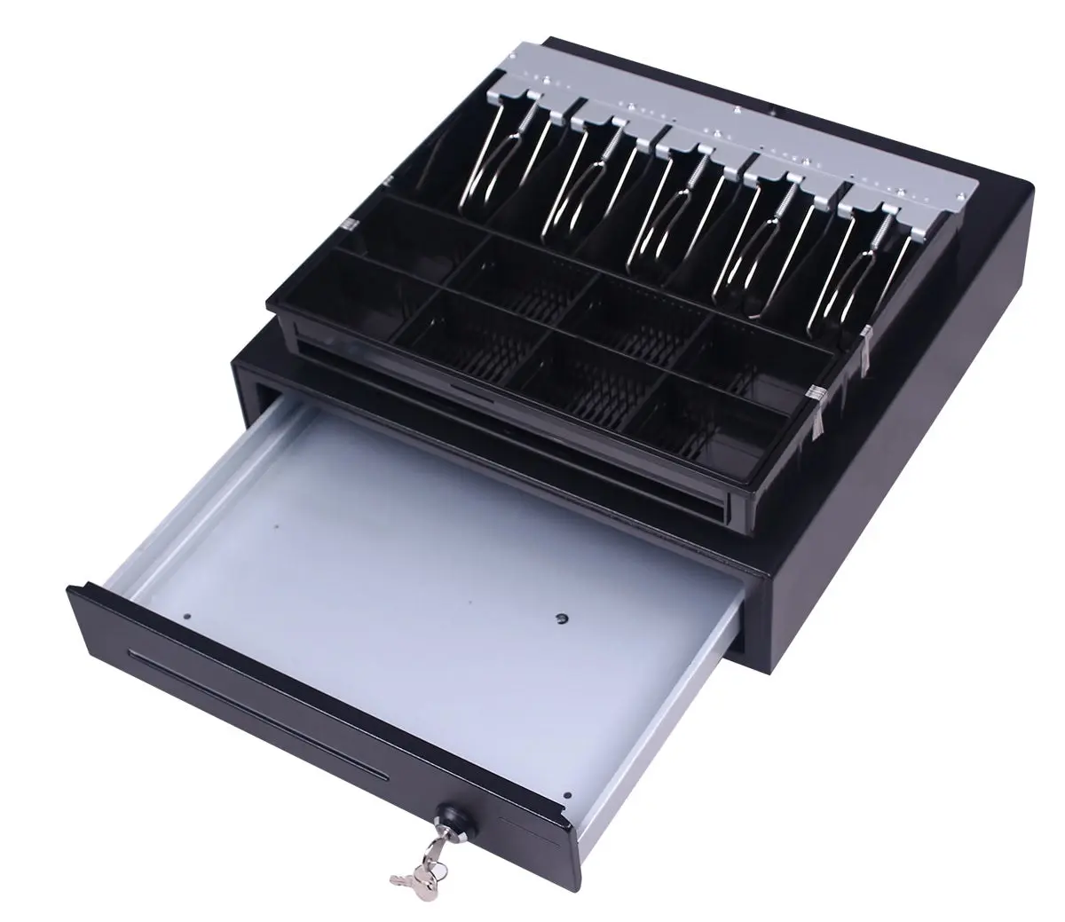 Heavy Duty POS Cash Drawer 5 Bill 8 Coin Locking Cash Register Drawer RJ12