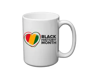 Black History Month Heart Mug