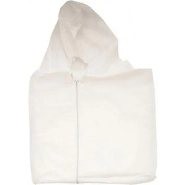 PRO-SAFE Men's Workwear Uniform SMS Chemical Resistant Coveralls (Pack of 25, Size L, White) - Menswear with Zipper Closure, Elastic Cuffs, Elastic Ankles, Serged Seams, ISO Class 6 KMCVLSMSBLG