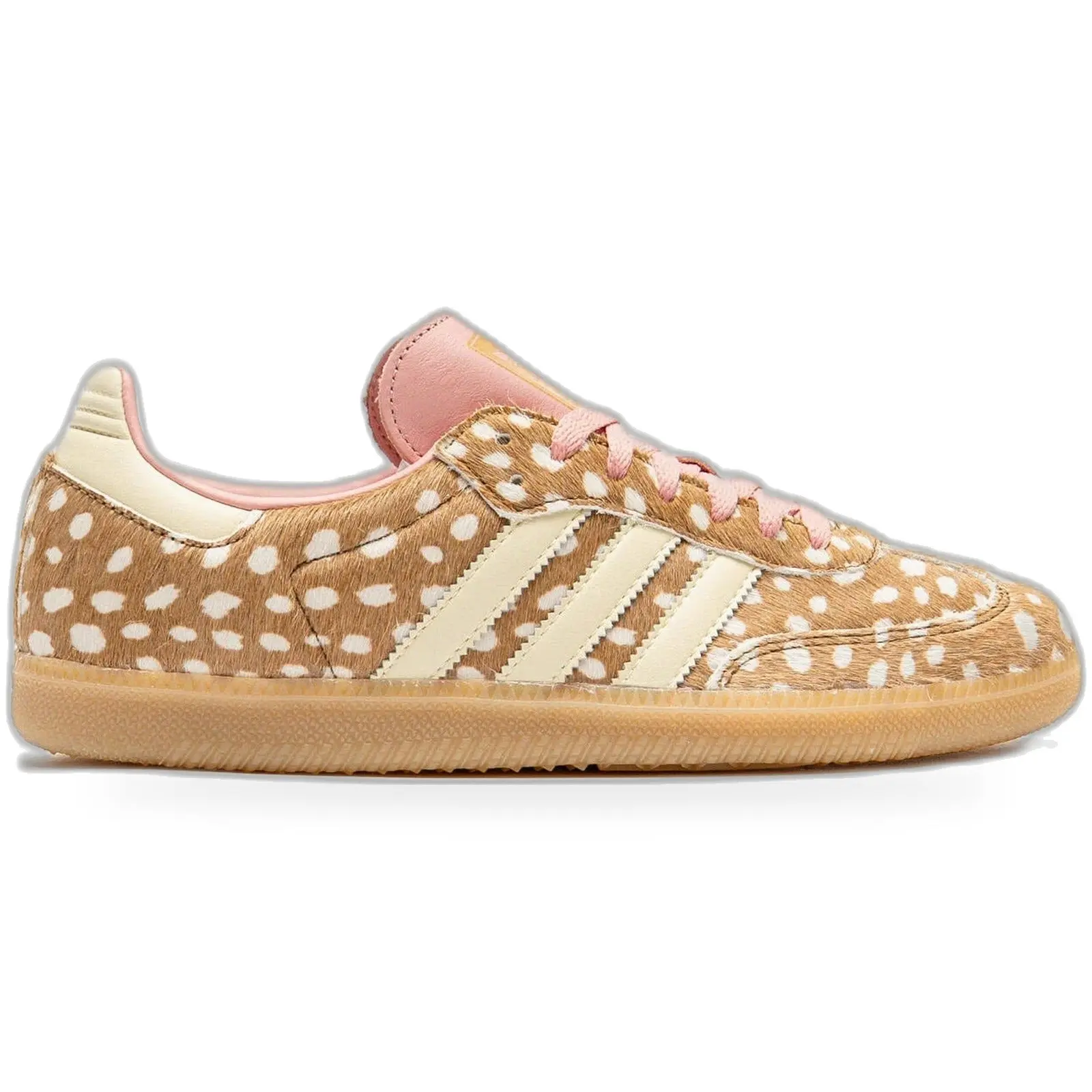 Adidas Samba OG Bambi Brown Desert Women's Sneaker Brown Tan Deer Print Athletic Walking Shoe Fashion Trainer, Walking Shoes, Female Fit