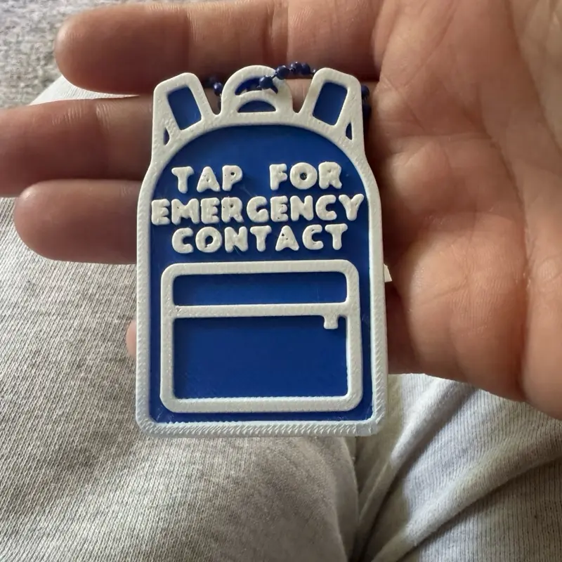 Kids Backpack NFC-Scannable Keychain