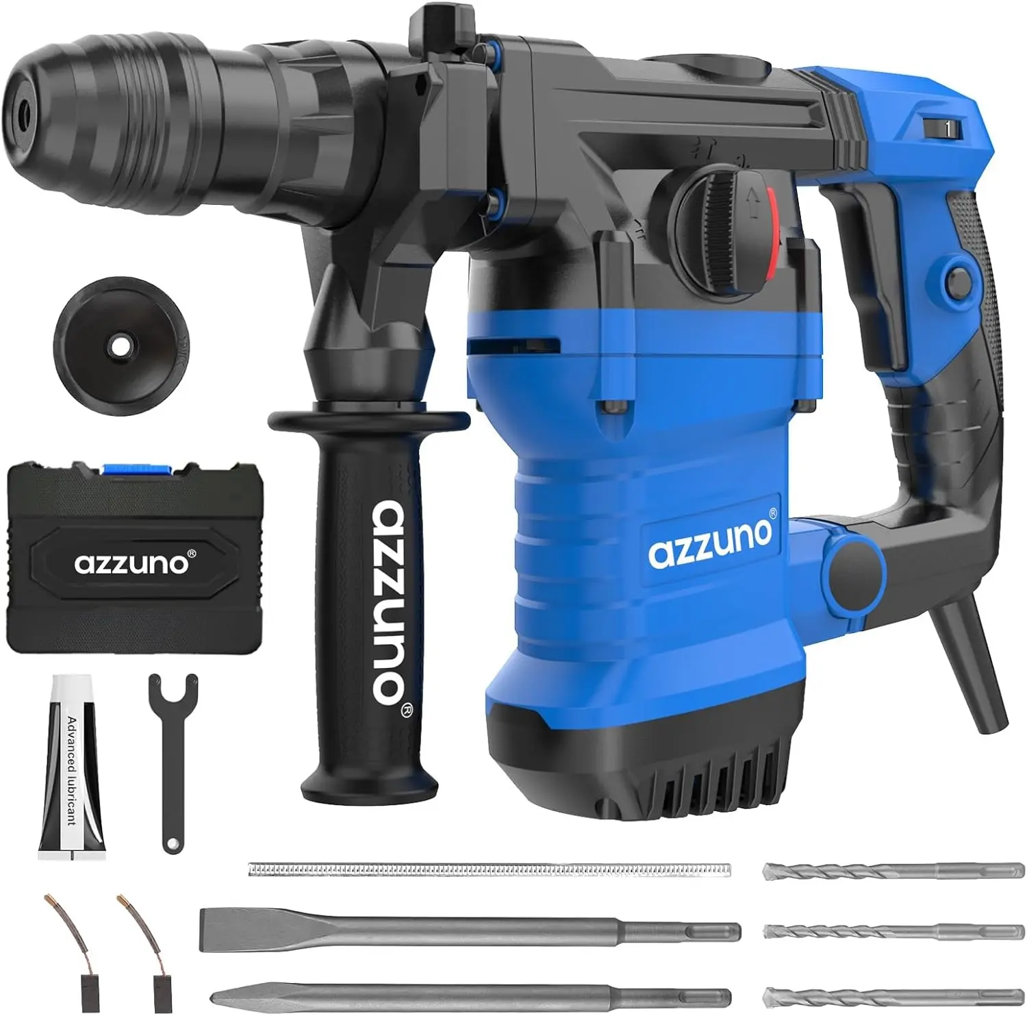 【Fresh Start Special】Hammer Drill, For M8/M10 Anchors & 1/2" Wedge Anchors, Demolition Drilling in Concrete, Brick and Stone, Includes Chisel and Drill Bits
