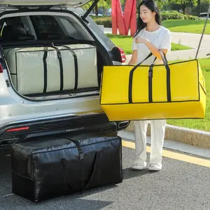 Moving Packing Bag with Buckle Closure, Large Capacity Thick Luggage Bag, Waterproof Storage Bag, Durable and Odorless, Travel Organizer Bag, Storage Transportation Bag
