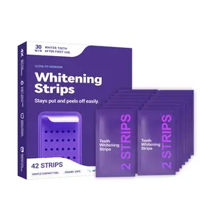 Teeth Whitening Strips, Gentle Cleaning for Tooth Plaque, Safe Enamel Protection, Non-Irritating, No Peroxide, Solid Form, Soft