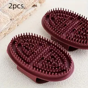 Manual Full Body Massage Brush Set, Alcohol-Free, No Battery Needed, Dual-Sided Design, Non-Electric Personal Massager Tool, 2 Pieces