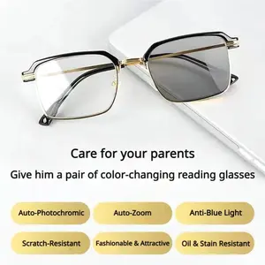 Auto Focus HD Reading Glasses Anti-Blue Light UV Protection All-Day Comfort