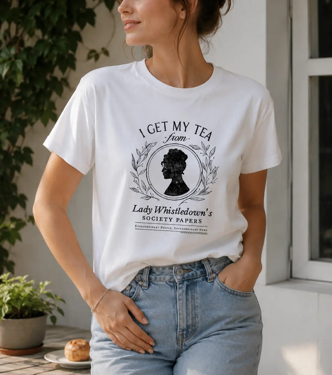 Bridgerton Shirt, I Get My Tea from Lady Whistledown's T-Shirt, Gift For Book Lover