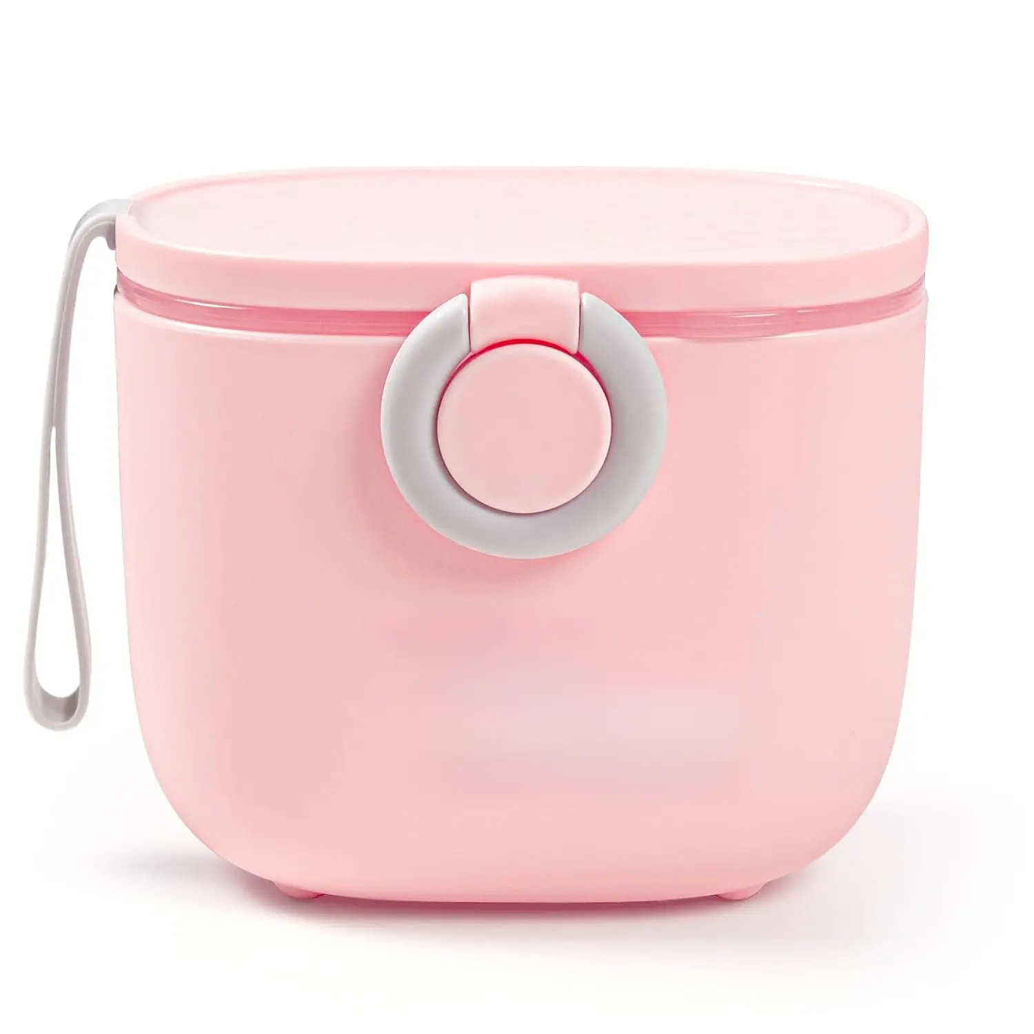 Baby Formula Dispenser, Portable Milk Powder Dispenser Container with Carry Handle and Scoop for Travel Outdoor Activities with Baby Infant, 8.8OZ, 0.55LB, 250g, 500ml (Pink)