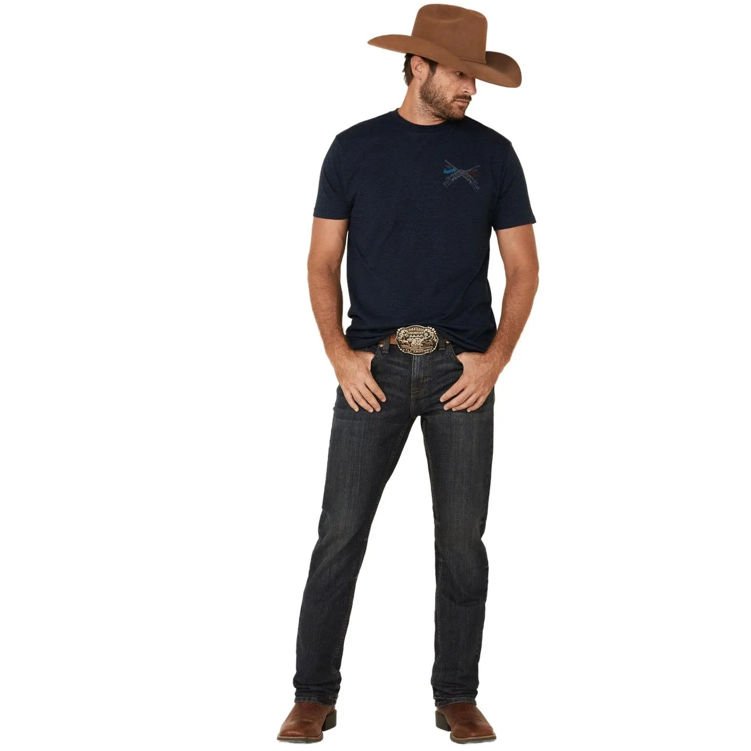 Cody James Men's Barn Sour Dark Wash Slim Straight Stretch Denim Jeans - Cjfa20j43-Dkw