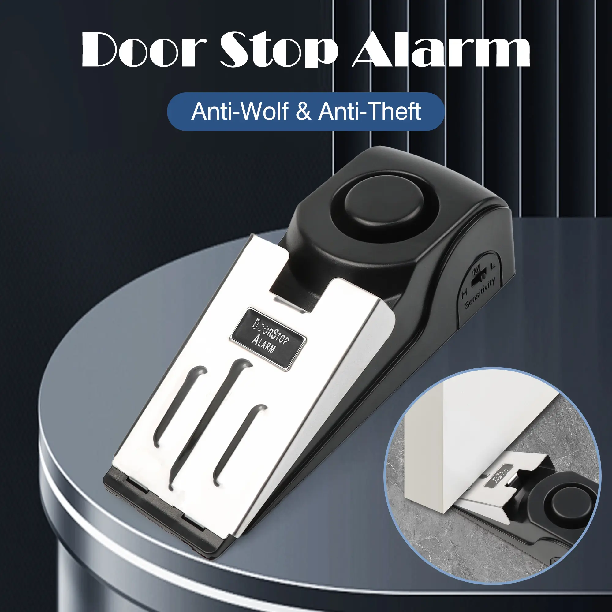 Door Intrusion Alarm - 1 Count Child Safety Door Alarm Sensor with Adjustable Volume, Security Systems for House, Ideal for Home Use