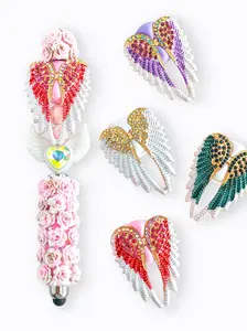 Angel Wings Creative Decorative Accessory, Handmade Gift for DIY Keychains Phone Chains Beads Indoor Ornament, Creative Design, Trendy Cute Keychain, Bling Bling Keychains, Geometric Decor Keychain
