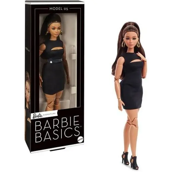 Barbie Basics Collectible Doll, Model 05 With Brunette Hair, Black Dress & Heels  [Collectible Figurine/Statue/Bust]